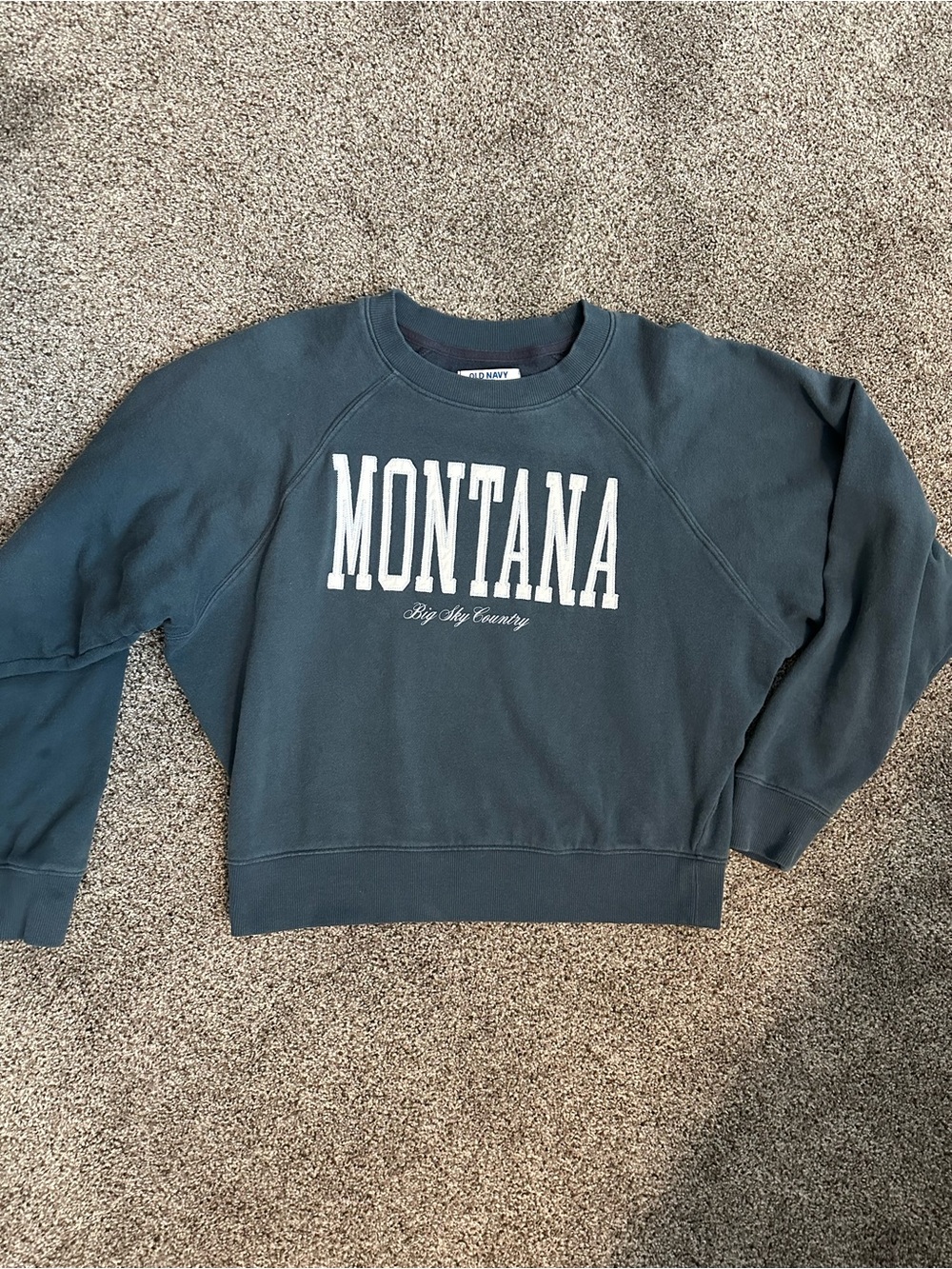 Old Navy Montana Big Sky Country Graphic Sweatshirt XS Athleisure Loungewear